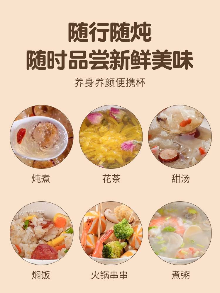 电煮锅电炖锅小型迷你智能多功能便携式煮粥煲汤熬煮粥焖饭电热锅