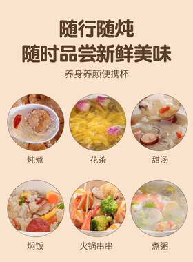电煮锅电炖锅小型迷你智能多功能便携式煮粥煲汤熬煮粥焖饭电热锅