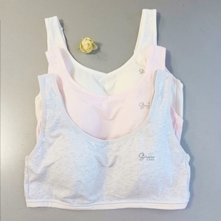 A杯25212077健康棉无钢圈少女文胸二阶段初中生内衣 香蜜闺秀