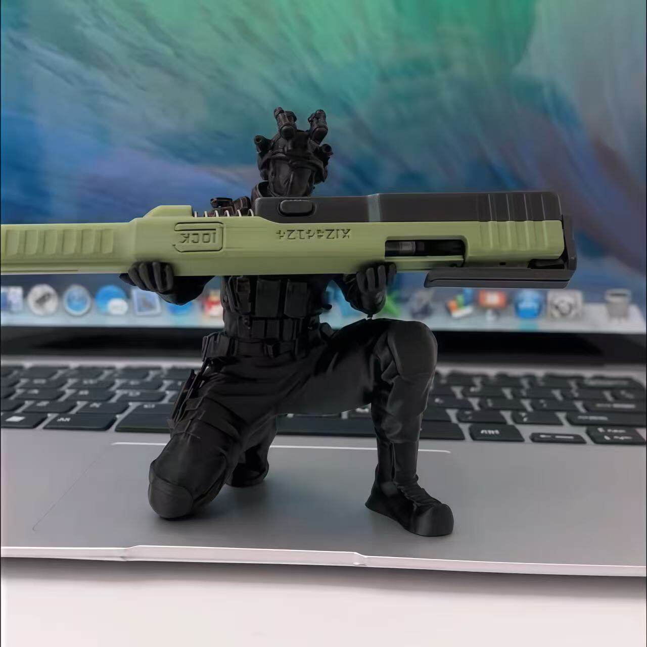 三角洲行动威龙笔架3d打印桌面装饰品摆件游戏周边黑武士模型手办图片