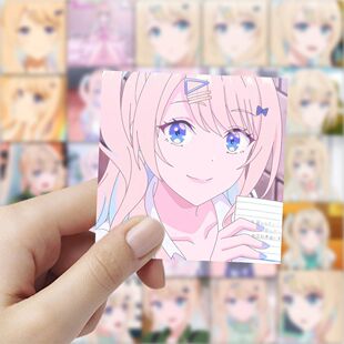 118张位于恋爱光谱的我们贴纸动漫少女周边diy手账素材桌面贴画