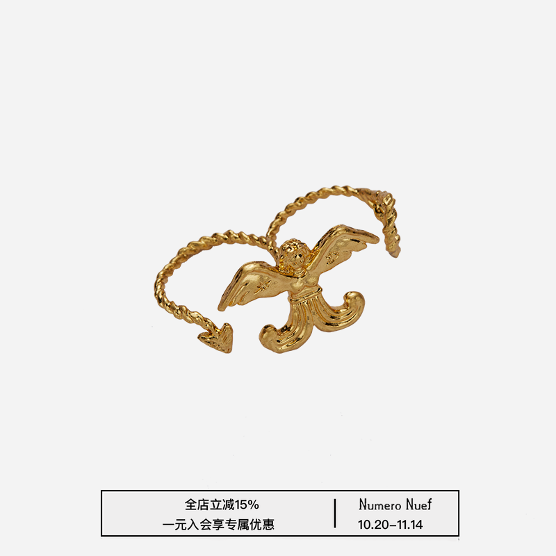 开口双指戒指人鱼天使之箭
