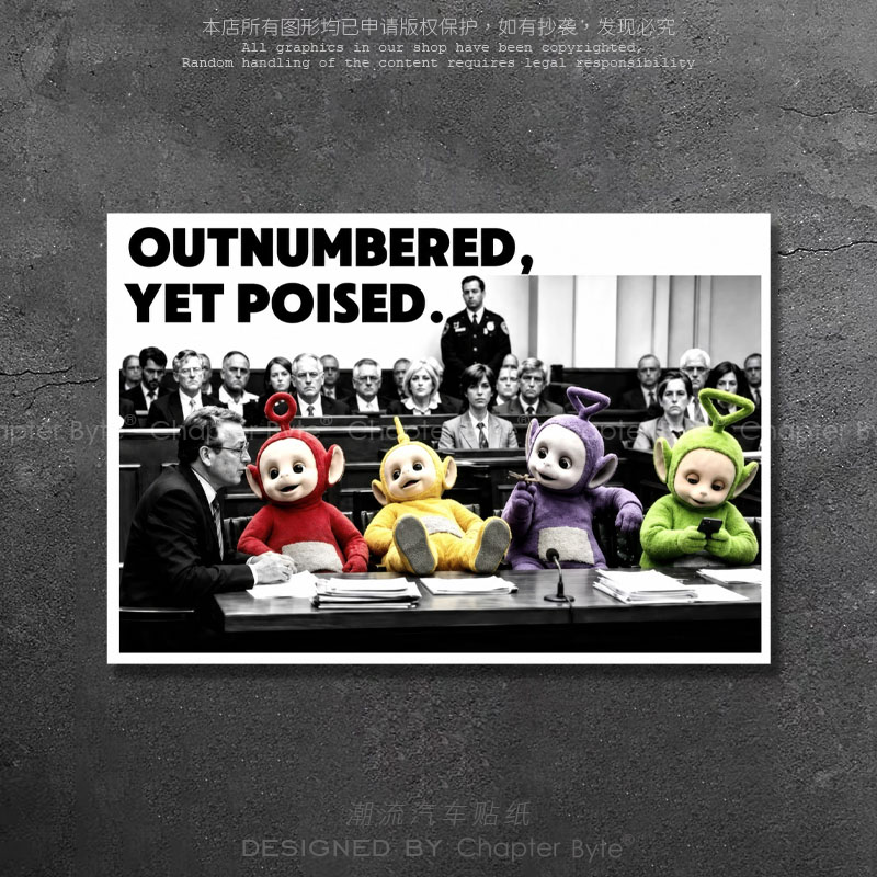 天线宝宝潮玩创意个性车贴