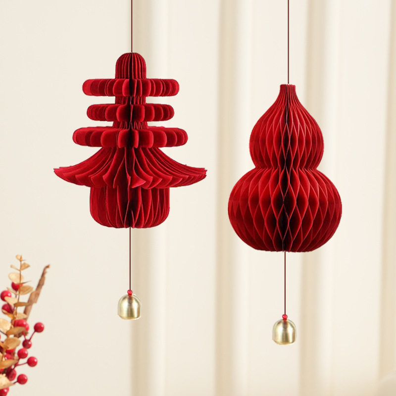 马年折纸春字灯笼挂件2026新年装饰摆件客厅场景布置蜂窝葫芦挂饰,节庆用品/礼品,装扮布置套餐,淘宝优惠券,粉丝福利购,淘宝优惠卷