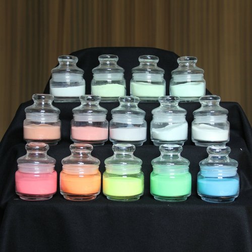 明辉高亮长效橙色绿红色发光夜光粉 耐洗防水印花夜光荧光粉厂家