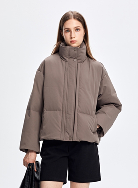 【鱼九九推荐】短款鹅绒羽绒服女90绒保暖防风外套冬季EF5DYA008