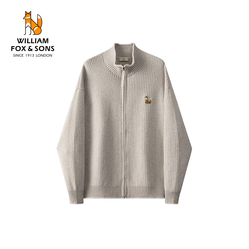 英国小狐狸针织衫毛衣外套男