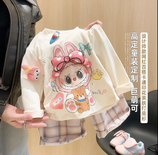 辣妹拉布布女童夏季可爱儿童新款夏装宝宝洋气小童休闲短裤短袖