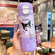三丽鸥儿童保温杯可爱双饮吸管直饮杯女生外出卡通便捷316随手杯
