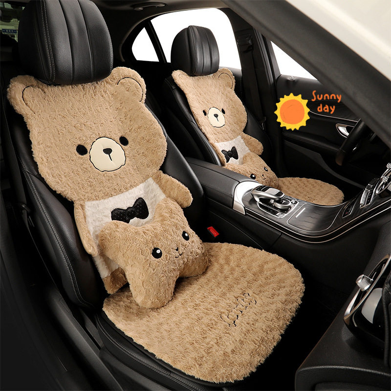 冬季毛绒汽车坐垫卡通保暖短绒座椅座套车载内饰舒适半包座位垫,汽车用品/电子/清洗/改装,通用座套/座垫,淘宝优惠券,粉丝福利购,淘宝优惠卷