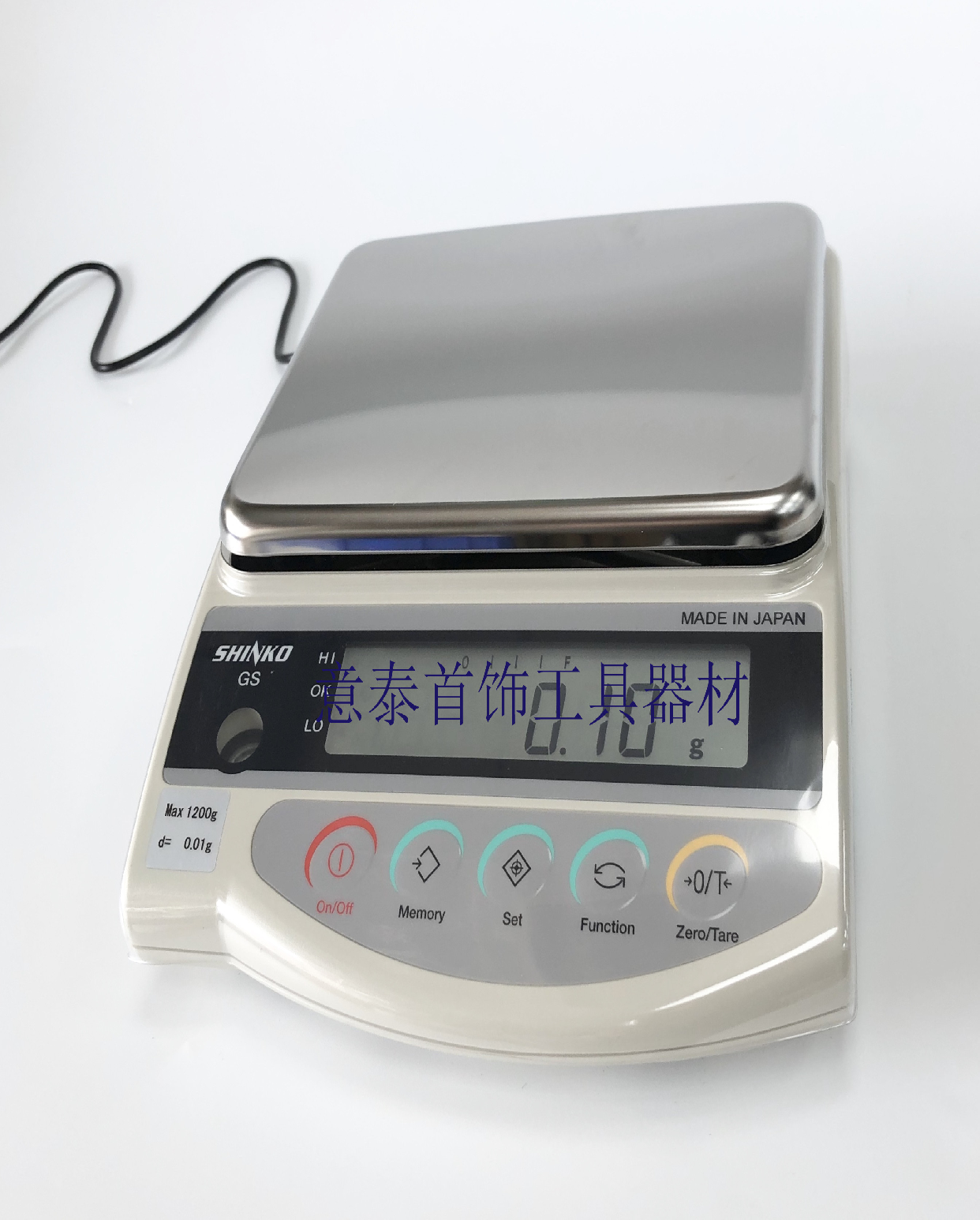 原装日本SHINKO新光电子称GS1202珠宝称首饰加工器材实体店