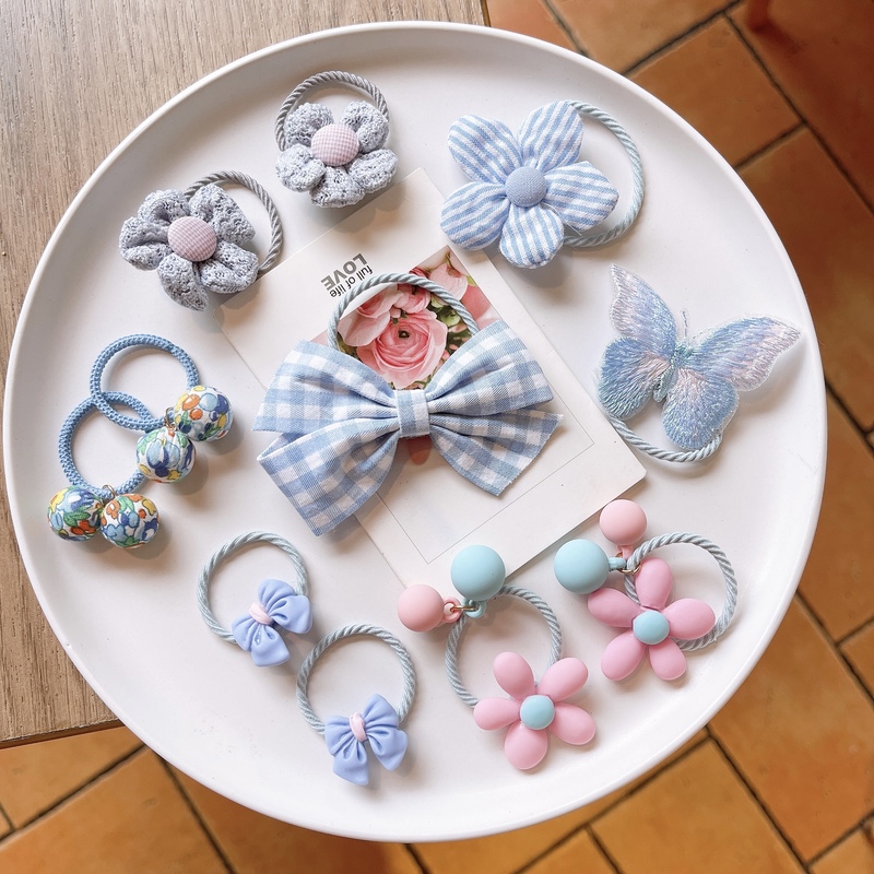 儿童发绳蝴蝶结发圈小女孩不伤发