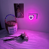 绚烂粉紫色 氛围灯卧室情调床头灯情侣睡眠灯浪漫节能光控小夜灯