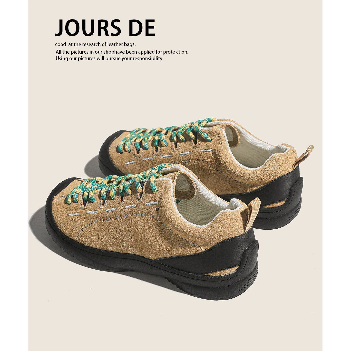 真皮青年德训鞋女2026新款复古百搭运动板鞋阿甘鞋户外登山徒步鞋