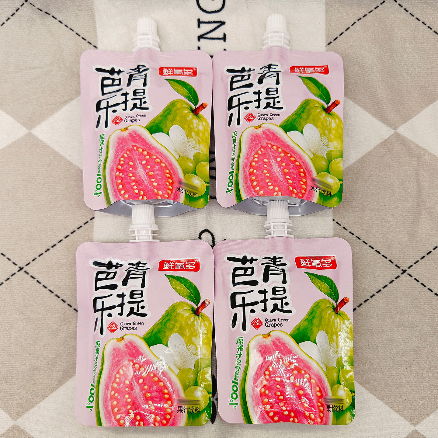 鲜氧多芭乐青提果汁饮料袋装100g饮品解渴夏季方便解暑方便携带