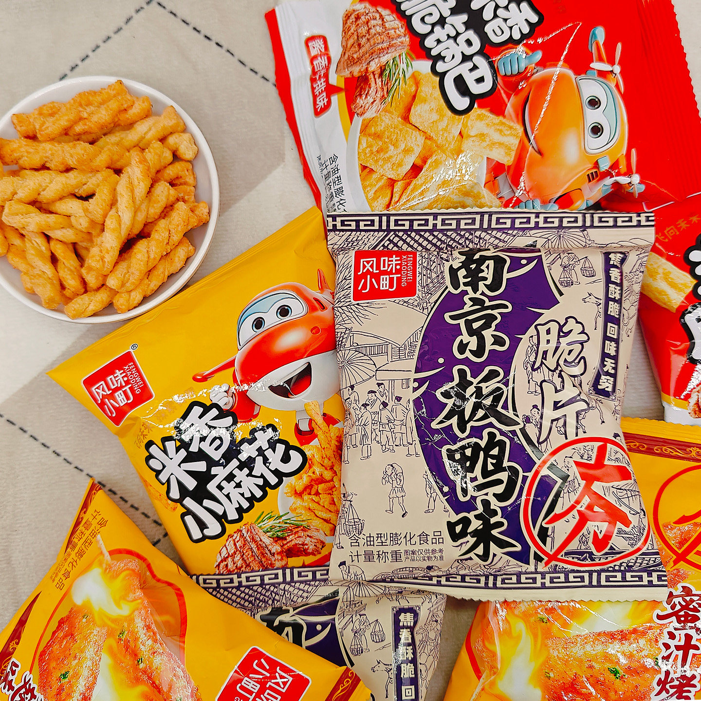 风味小町锅巴麻花脆片膨化食品
