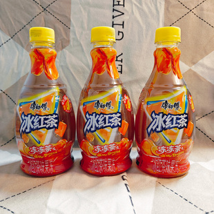 康师傅冰红茶冻冻茶新口味冰红茶味果冻疯狂动物城联名款456g/瓶