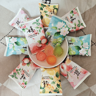 瑞望园多口味流心软糖荔枝青提甜橙桃味茶味薄荷味软糖果味糖果