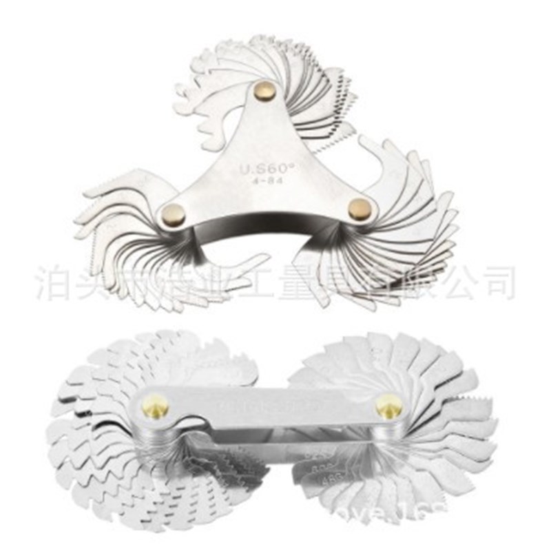 螺纹规 2件套55加60量规 52片计量器具60度全美制51PC螺纹牙规