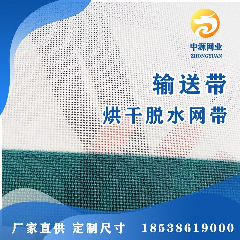 工厂直供聚酯网方孔5目40目咖啡豆烘干筛网 果干食品烘干网带网帘