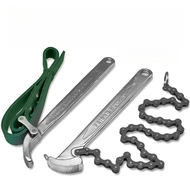 汽车维修机油滤芯扳手工具链条扳手皮带扳油格扳手9寸12