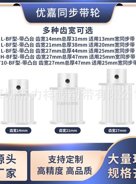 同步带轮H18齿BF型齿宽27内孔8 10 12 14 15齿形带同步轮皮带现货