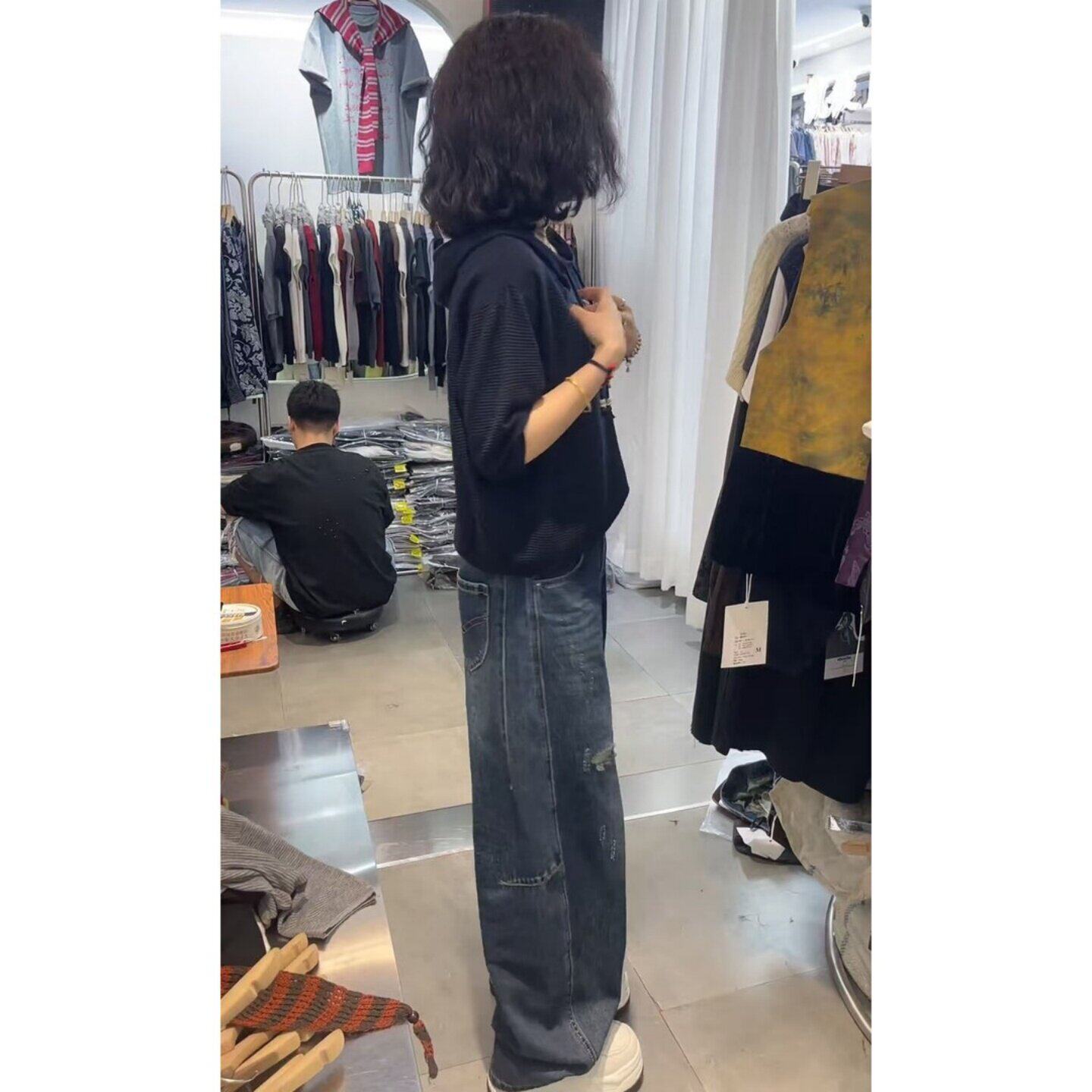 夏季大码慵懒显瘦针织短袖