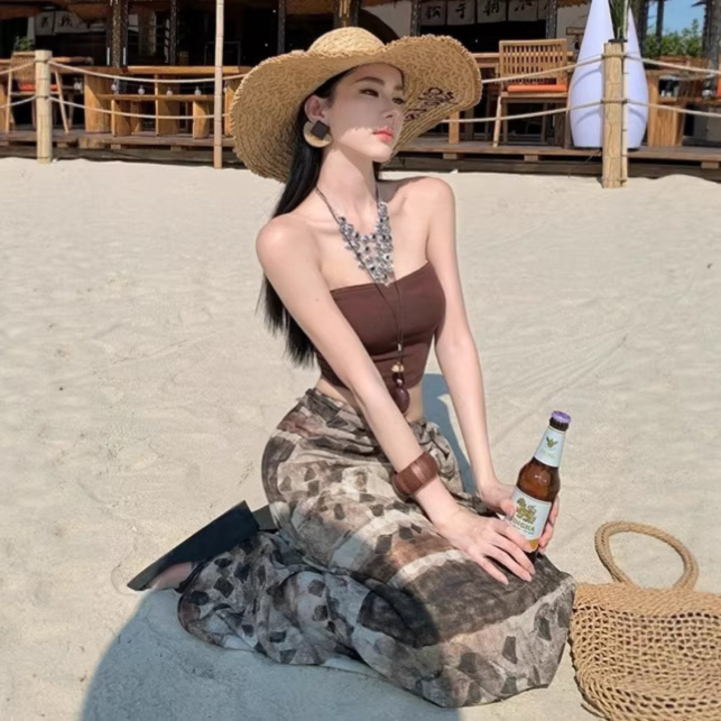 海岛慵懒辣妹两件套21