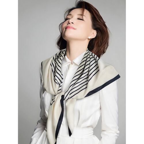 100%真丝桑蚕丝中方巾丝巾韩版女