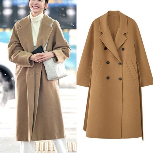 101801Madame山羊毛绒呢大衣女装绵羊毛max家秋冬长外套