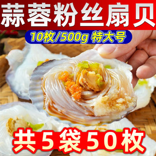 蒜蓉粉丝扇贝肉半成品粉丝贝大号开袋即蒸烧烤海鲜活冷冻水产商用