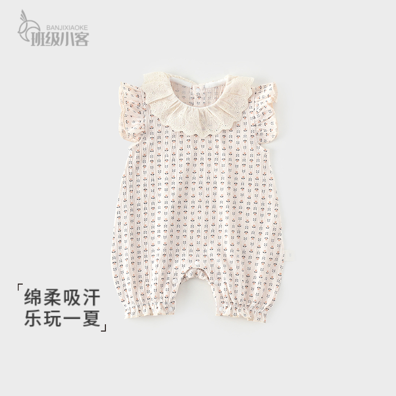 否套头连体衣聚酯纤维夏休闲哈衣