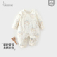 婴儿夹棉连体衣秋冬季 男女宝宝薄棉婴儿衣服40g棉服保暖哈衣爬服