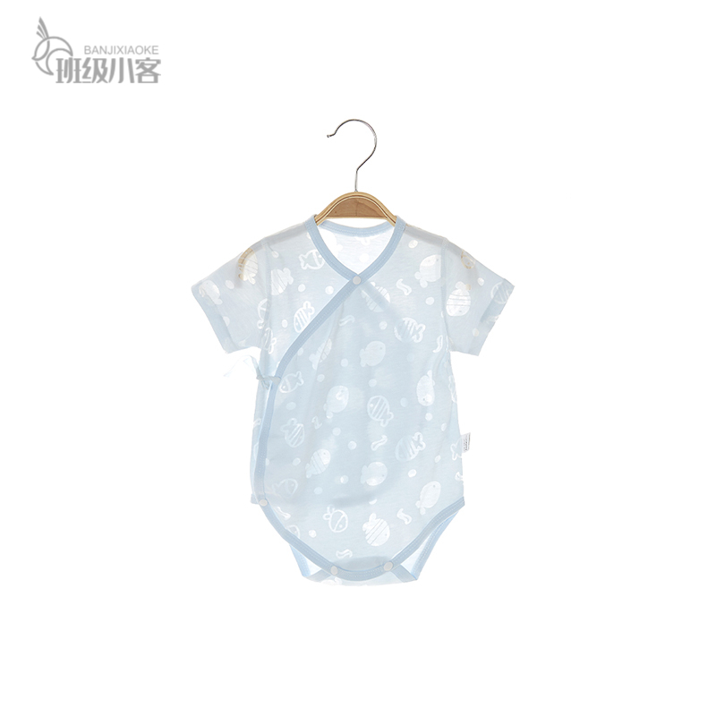 婴儿包屁衣夏季薄款0-3月新生宝宝连体衣夏天三角哈衣男女宝超萌