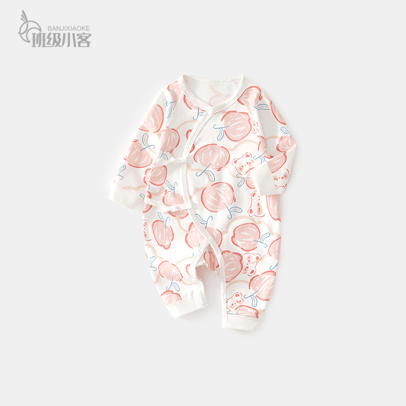 新生婴儿蝴蝶衣秋冬季0-3月6初生宝宝连体衣婴儿衣服纯棉春秋款