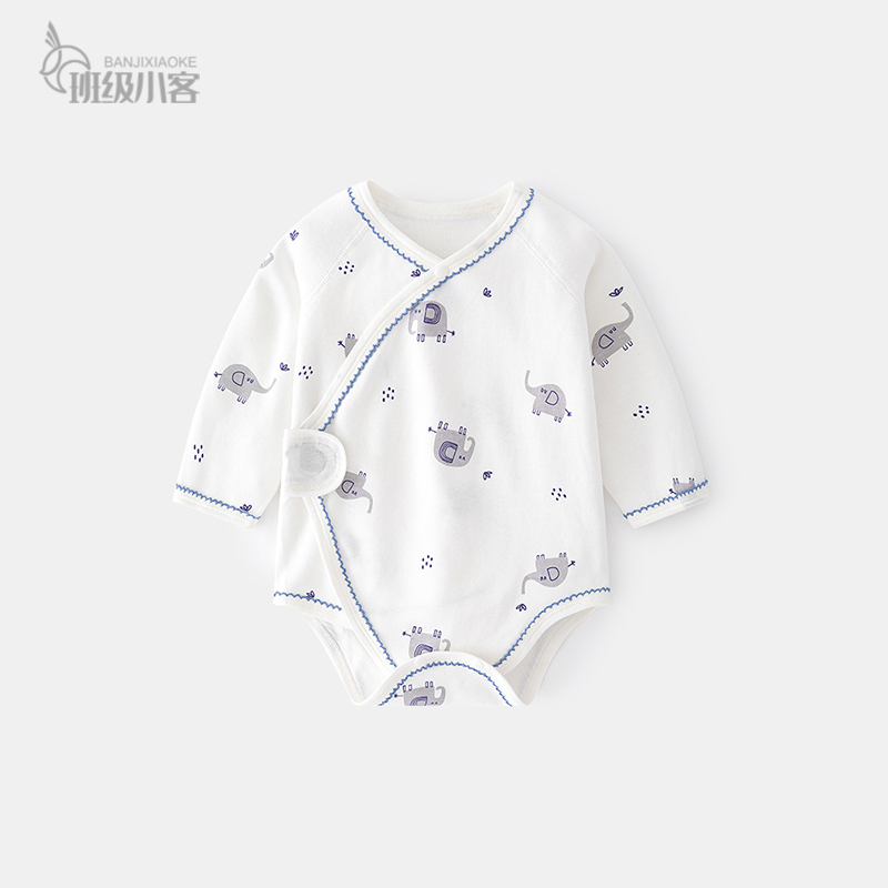 包屁衣新生婴儿衣服春秋季宝宝连体衣三角爬爬服纯棉无骨0-3月6