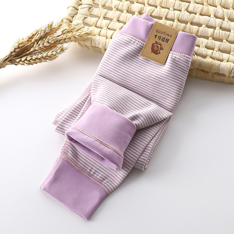 儿童打底裤无骨保暖裤子宝宝条纹秋冬秋裤男女中大童加厚德绒秋裤,童装/婴儿装/亲子装,保暖裤,淘宝优惠券,粉丝福利购,淘宝优惠卷