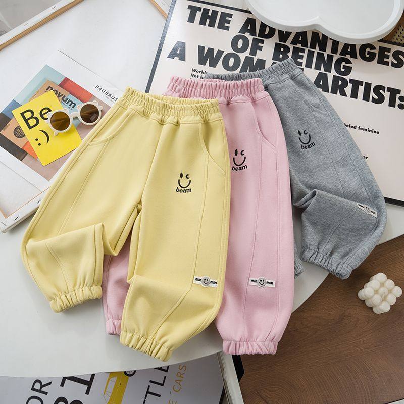 儿童长裤男女童运动裤女童弯道宽松卫裤春秋季时尚裤子百搭潮流款,童装/婴儿装/亲子装,裤子,淘宝优惠券,粉丝福利购,淘宝优惠卷