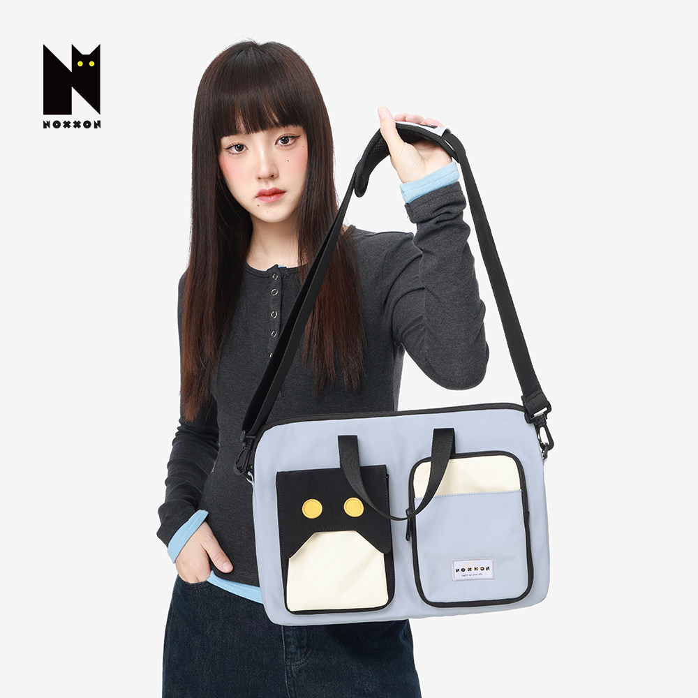 NOXXON公文包女士高级感商务手提通勤斜挎包高颜值大容量单肩包