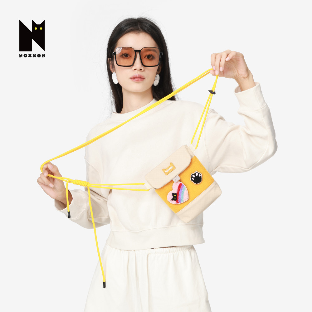 NOXXON偌闪单肩斜挎小包包百搭便携口红零钱收纳包运动迷你手机包