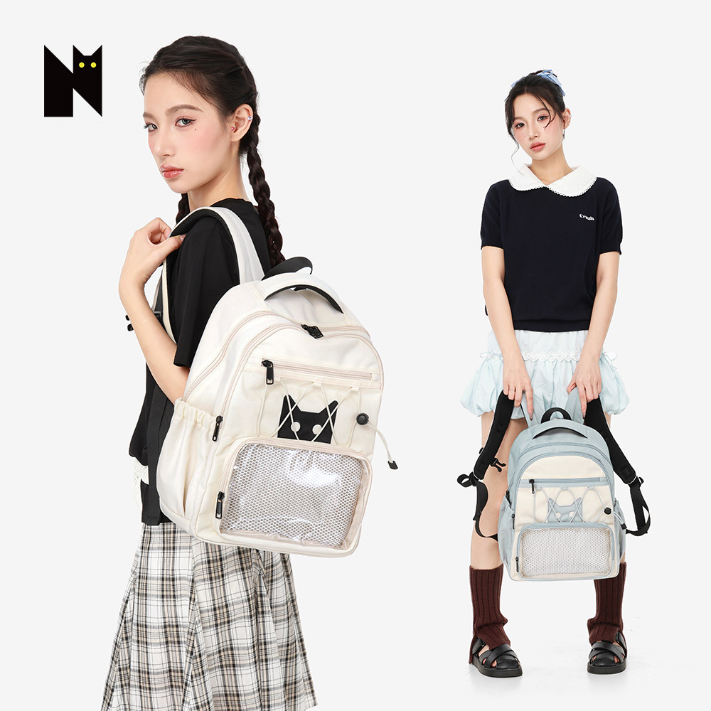 NOXXON大容量双肩包高中大学生电脑背包ins风女书包减负护脊超轻图片