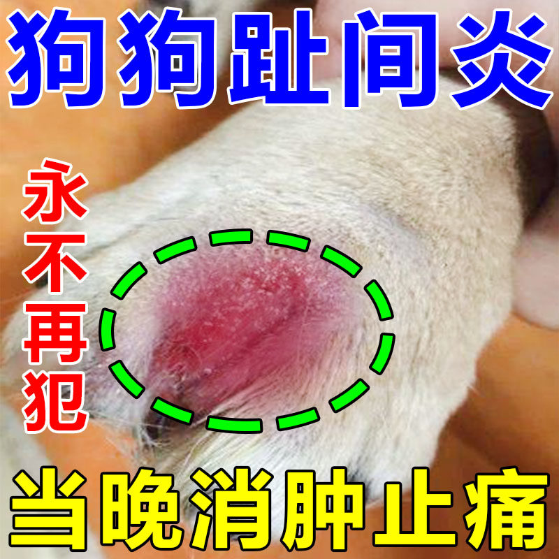 狗狗趾间炎专用药脚趾头爪子发炎红肿前脚掌溃烂皮肤护理药膏喷剂