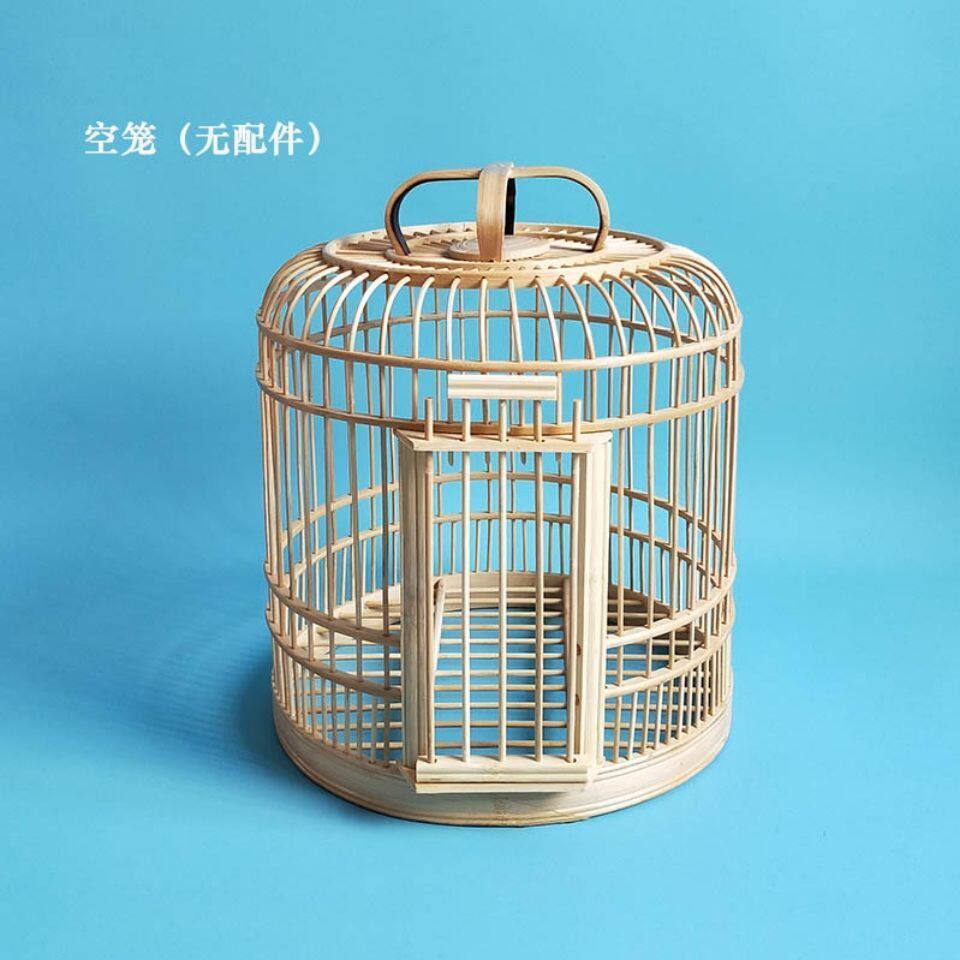 竹制鸟笼画眉鸟笼子小号鸟笼八哥鹩哥竹鸟笼黄豆鸟笼手工鸟笼