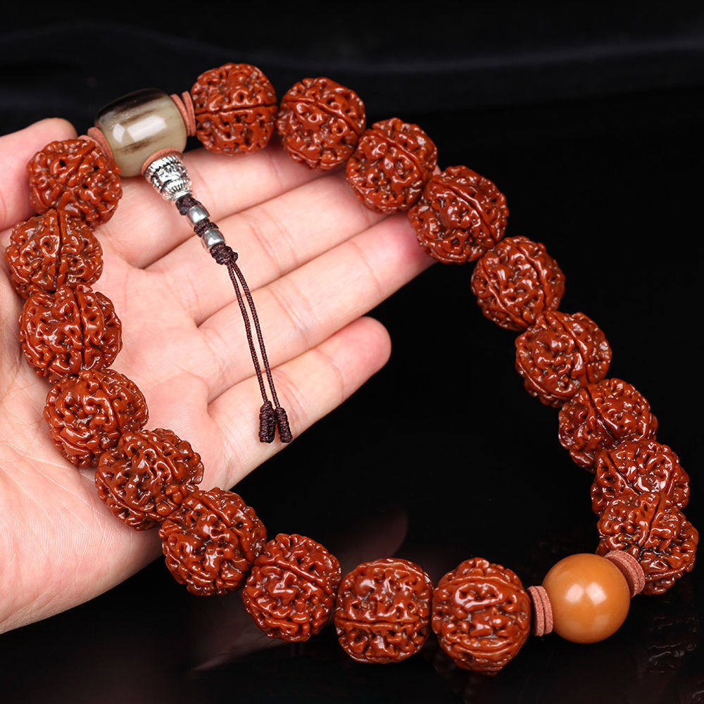 정통 네팔 VAJRA BODHI 남성용 5 꽃잎 20MM 휴대용 비즈 천연 BODHI 어린이 자동차 스톨 쥬얼리