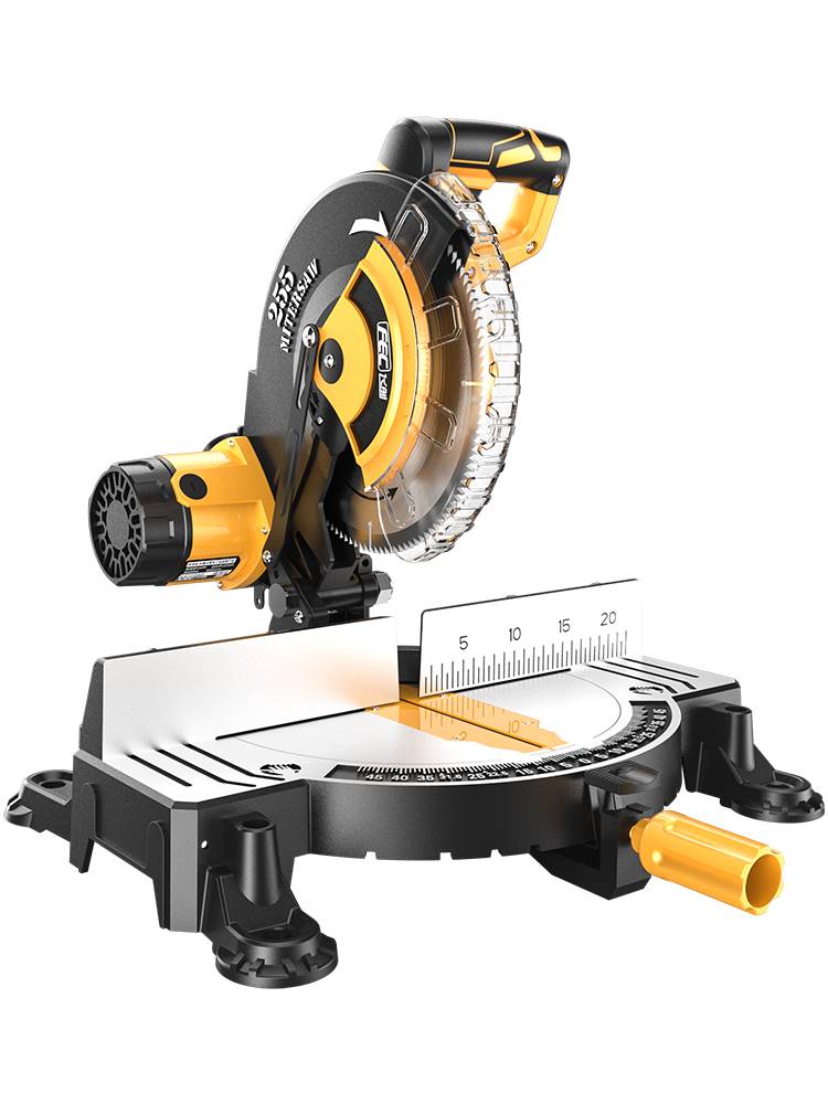 飞创锯铝机10寸高精度铝合金专用铝材型材木工45度角锯切角切割机