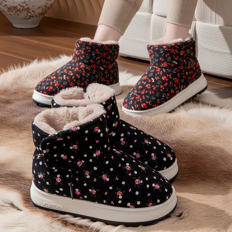 冬季男女同款居家室外两穿棉鞋轻