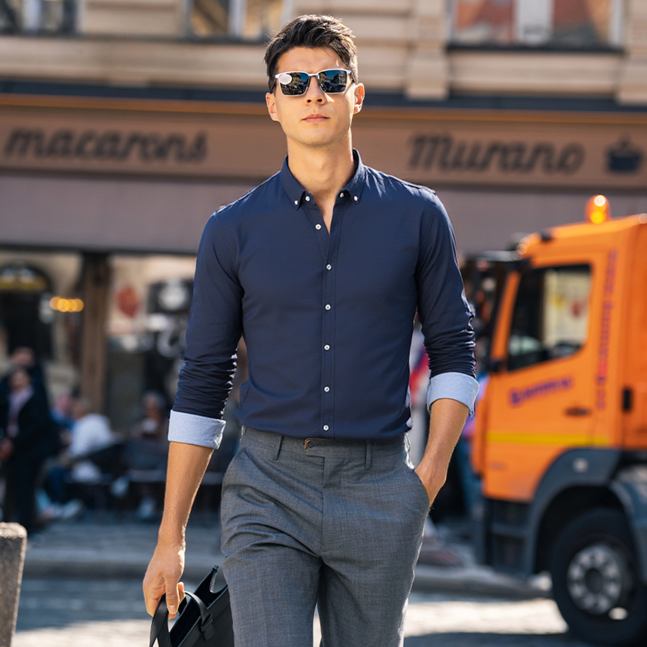 Gulots InnerMan-01 行政商务系列polo衫男款休闲纯棉长袖