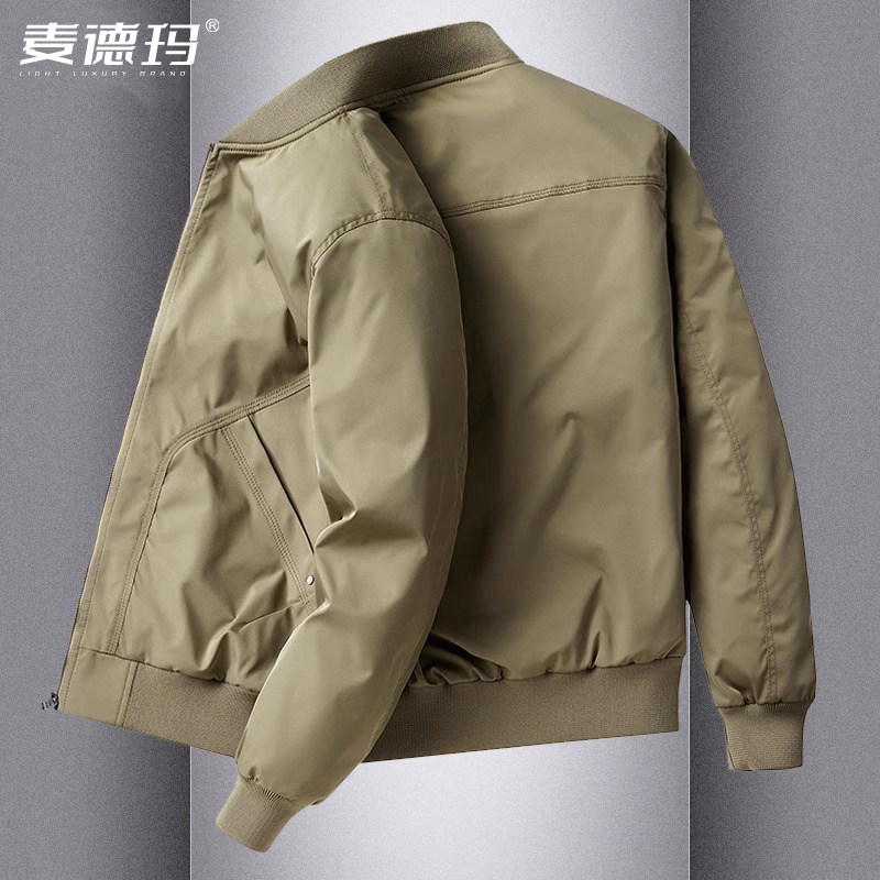 高端美式飞行夹克外套男士春秋冬季2026新款上衣加厚棒球服男款潮
