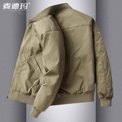 高端美式飞行夹克外套男士棒球服