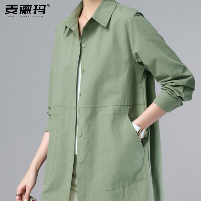 春秋中年妈妈大码宽松棉上衣外套